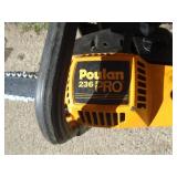 Poulan Pro 236 16 chainsaw. Used condition. Tested & works. As shown.
