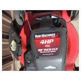 Yard Machine 4 hp 22 push mower. Used condition. Tested & works. As shown.