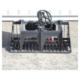 LandHonor 44" Mini Skid Steer Skeleton Rock Bucket w/Grapple