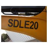 SDLANCH SDLE20 1ton Mini Excavator w/Yanmar Diesel, Hydraulic Thumb & Side Swing Boom