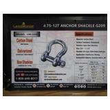 LandHonor Anchor Shackles 4.75ton-12t (see full lot description for sizes & quantities)