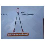 Wolverine Box of Rigging/Binding Chain/Suspension Equipment (see full lot description for Items & quantities)