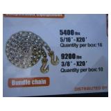 Wolverine Box of Rigging/Binding Chain/Suspension Equipment (see full lot description for Items & quantities)