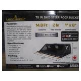 LandHonor Skid Steer 78" Skeleton Rock Bucket