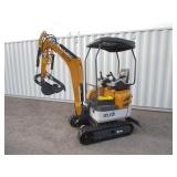 SDLANCH SDLE20 1ton Mini Excavator w/Yanmar Diesel, Hydraulic Thumb & Side Swing Boom