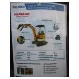 SDLANCH SDLE20 1ton Mini Excavator w/Yanmar Diesel, Hydraulic Thumb & Side Swing Boom
