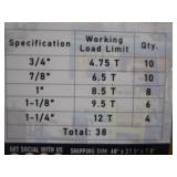 LandHonor Anchor Shackles 4.75ton-12t (see full lot description for sizes & quantities)