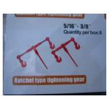 Wolverine Box of Rigging/Binding Chain/Suspension Equipment (see full lot description)