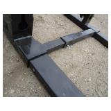 Wolverine 48" Clamp on Pallet Forks w/Adj. Stabilizer Arm