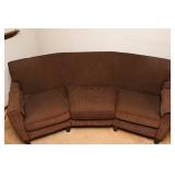 Flexsteel Curved Couch – Excellent Condition