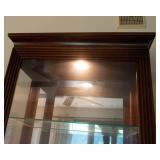 Jasper Cabinet Curio Cabinet – Lighted with Glass Shelves