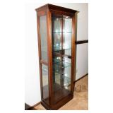 Jasper Cabinet Curio Cabinet – Lighted with Glass Shelves