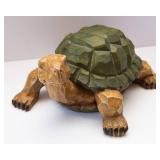 Large Resin Wood-Look Turtle