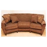 Flexsteel Curved Couch – Excellent Condition