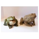 Set of Two Resin Frogs