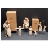 Set of 7 Willow Tree Figurines – 2 in Original Boxes