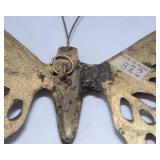 Set of 3 Vintage Mid-Century Brass Butterfly Wall Hangings