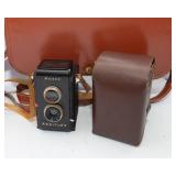 Vintage Ansco Rediflex Camera with Flash Unit and Case