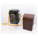 Vintage Ansco Rediflex Camera with Flash Unit and Case