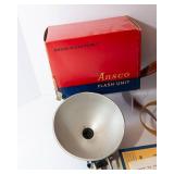 Vintage Ansco Rediflex Camera with Flash Unit and Case
