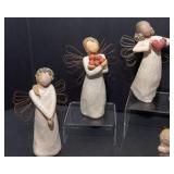 Set of 8 Willow Tree Figurines