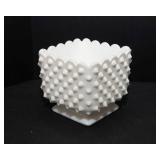 White Hobnail Dish & Fenton Bowl
