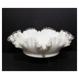 White Hobnail Dish & Fenton Bowl