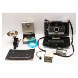 Vintage Polaroid Automatic 100 Land Camera with Accessories
