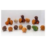 Set of 13 Vintage Wicker Chicks – Small and Adorable