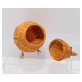 Set of 13 Vintage Wicker Chicks – Small and Adorable