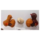 Set of 13 Vintage Wicker Chicks – Small and Adorable