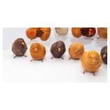 Set of 13 Vintage Wicker Chicks – Small and Adorable