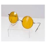 Antique Amber Round Sunglasses