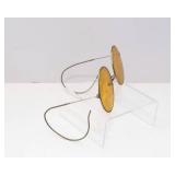 Antique Amber Round Sunglasses