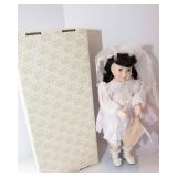 Set of 2 Vintage Dolls – Franklin Heirloom & 21" Porcelain Pierrot