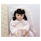 Set of 2 Vintage Dolls – Franklin Heirloom & 21" Porcelain Pierrot