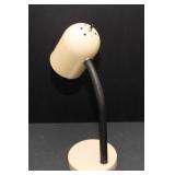 Vintage Gooseneck Table Lamp – Beige Enamelware