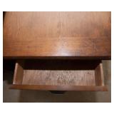 Mid-Century Modern Sleigh Leg Side/End Table – Likely Walnut by Lane