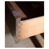 Mid-Century Modern Sleigh Leg Side/End Table – Likely Walnut by Lane