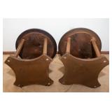 Set of 2 Side Tables – 18" Diameter × 16" Tall