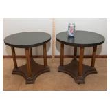 Set of 2 Side Tables – 18" Diameter × 16" Tall