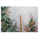 Set of 3 Christmas Trees with Lights