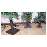 Set of 3 Christmas Trees with Lights