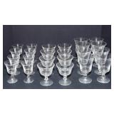 Collection of Vintage Drinking Glasses – Sherry, Champagne Coupes & Cordials