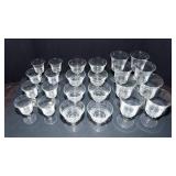 Collection of Vintage Drinking Glasses – Sherry, Champagne Coupes & Cordials