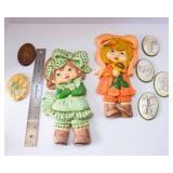 Vintage 1970s Wallhangings – Little Girls, Precious Moments Style