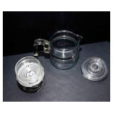 Vintage Pyrex Percolator & 2 Glass Pitchers