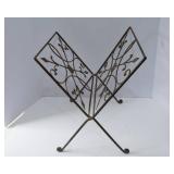 Basket and Metal Magazine Rack