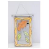 Oak Leaf Stained Glass Wall Hanging – 5" x 9"