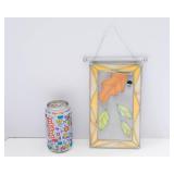 Oak Leaf Stained Glass Wall Hanging – 5" x 9"